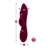 Vibrador Pzazz  Ruby Rechargeable Thumping Rabbit - Cake Sex Shop 2